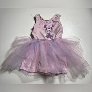 Disney pink‎ and Purple Minnie Mouse Party Dress Size  2T Tutu